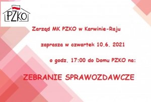 ZAPROSZENIE NA ZEBRANIE